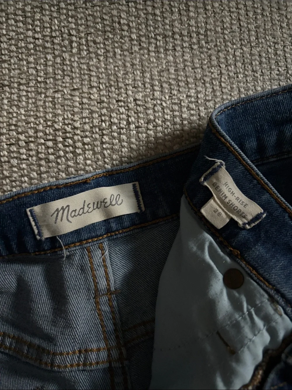 Madewell High Rise Denim short